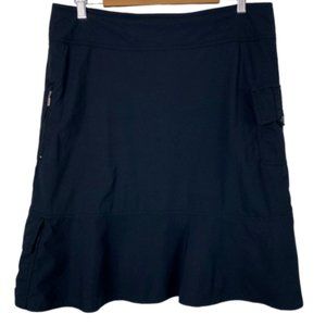 Royal Robbins 10 Skirt Navy Blue Pockets Knee Length Hiking Womens